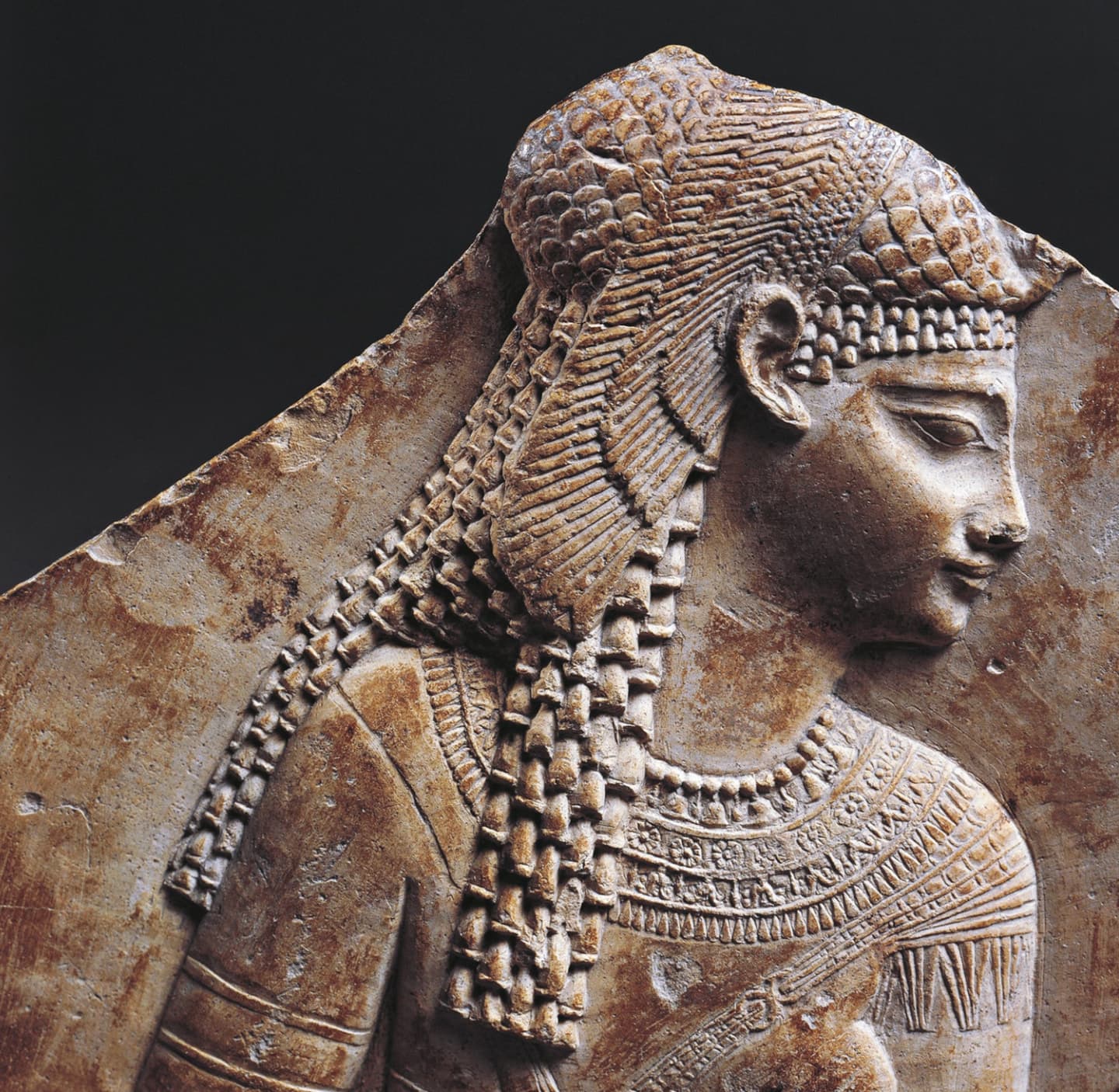cleopatra bas relief